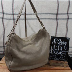 kate spade Beige Pebbled Leather Shoulder Bag